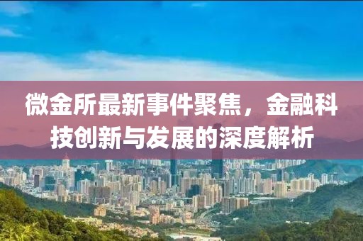 微金所最新事件全面解读与观点阐述，深度剖析最新动态与影响